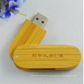 Wedding gift usb Wood rotary U-disk customized wood metal clip8gb 16gb 64gb USB flash drive